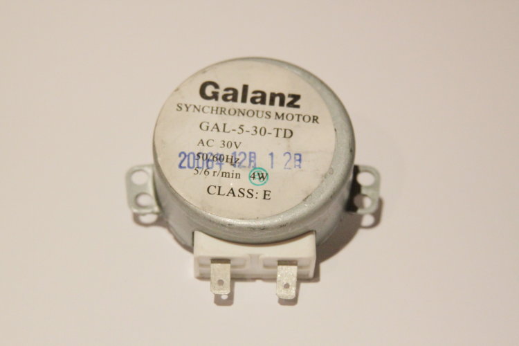 Мотор привода тарелки СВЧ-печи GALANZ GAL 30 TD ( 30V, 4 W )
